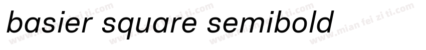 basier square semibold 字体下载字体转换